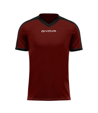 Givova Shirt Revolution Bordeaux-Zwart│KIDS en ADULTS