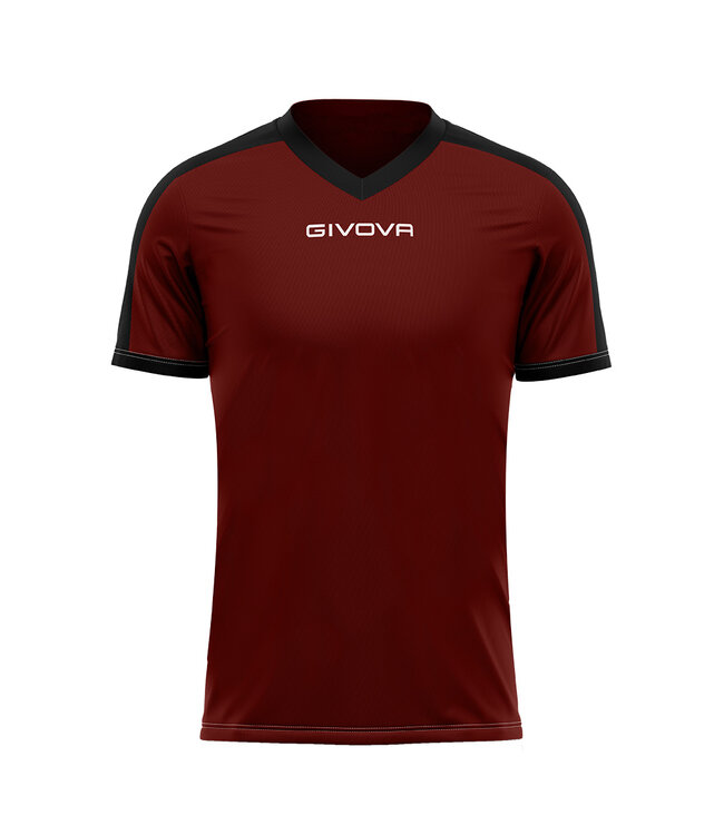 Givova Shirt Revolution Bordeaux-Zwart│KIDS en ADULTS