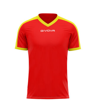 Givova Shirt Revolution Rood-Geel│KIDS en ADULTS