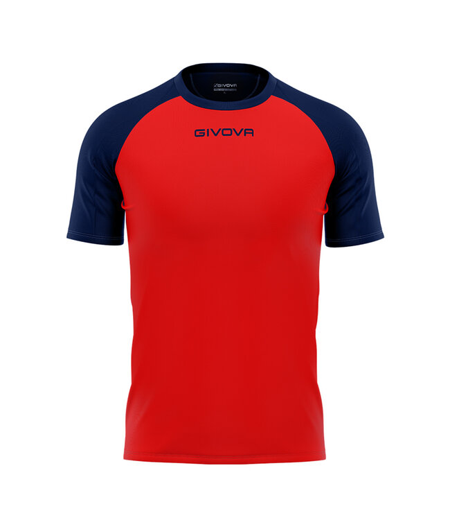 Givova Shirt Capo Rood-Navy│KIDS EN ADULTS