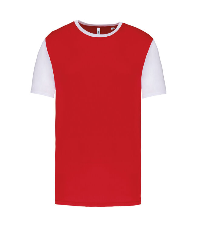 Proact Shirt 2 Tone KIDS & UNI │ Rood-Wit