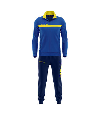 Givova Trainingspak One KIDS en ADULTS │Royalblue-Geel