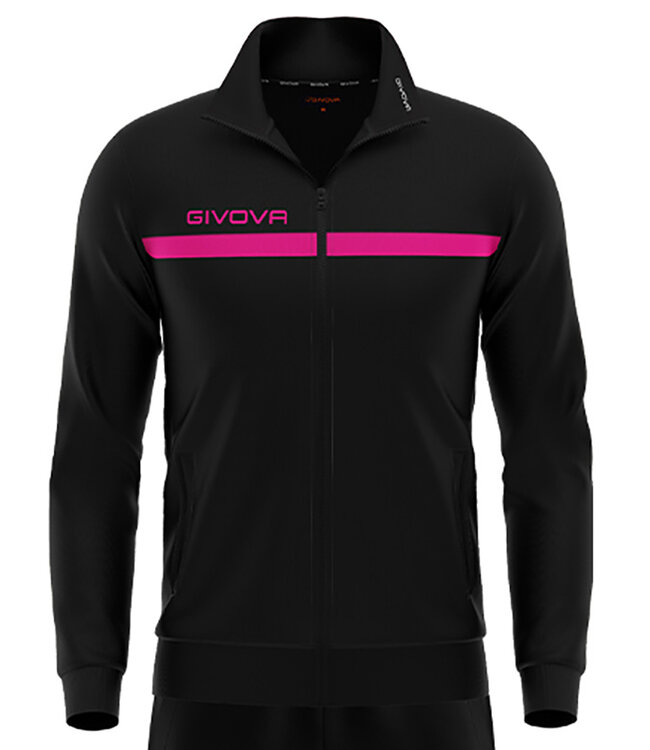 Givova Trainingspak One KIDS en ADULTS │Zwart-Fuchsia