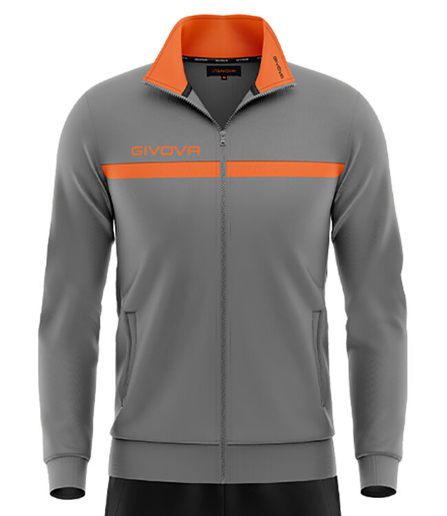 Givova Trainingspak One KIDS en ADULTS │Grijs-Oranje