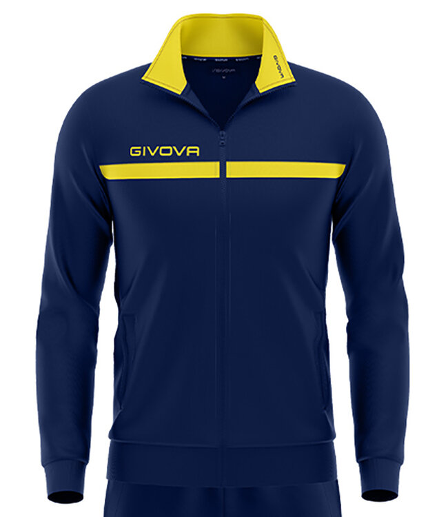 Givova Trainingspak One KIDS en ADULTS │Navy-Geel