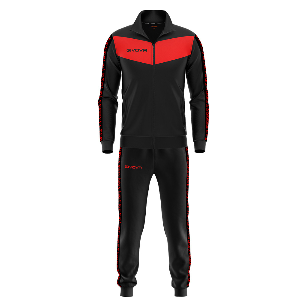 Trainingspak Banda ADULTS│Zwart-Rood