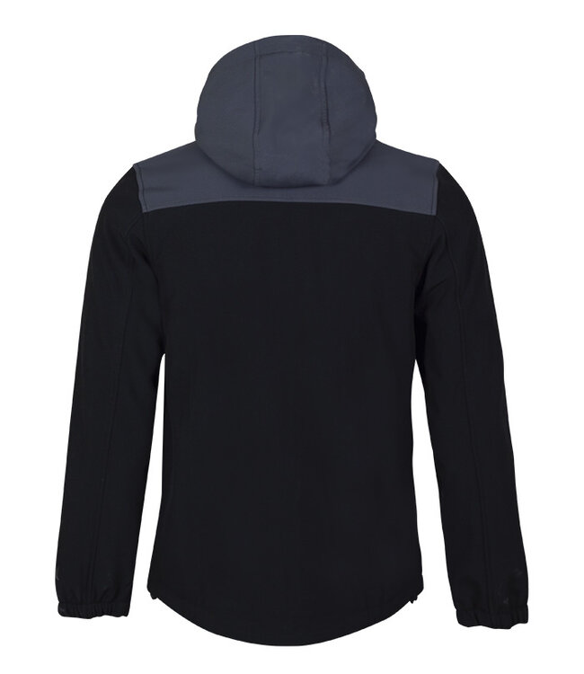 Zeus Zeus Softshell jack met Capuchon│Zwart - fluogeel