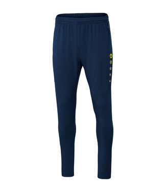 JAKO Trainingsbroek Premium KIDS-DAMES-ADULTS │Marine-Fluogeel