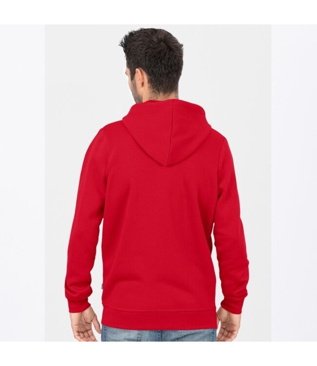 JAKO Organic Full Zip Hoodie UNI│Rood