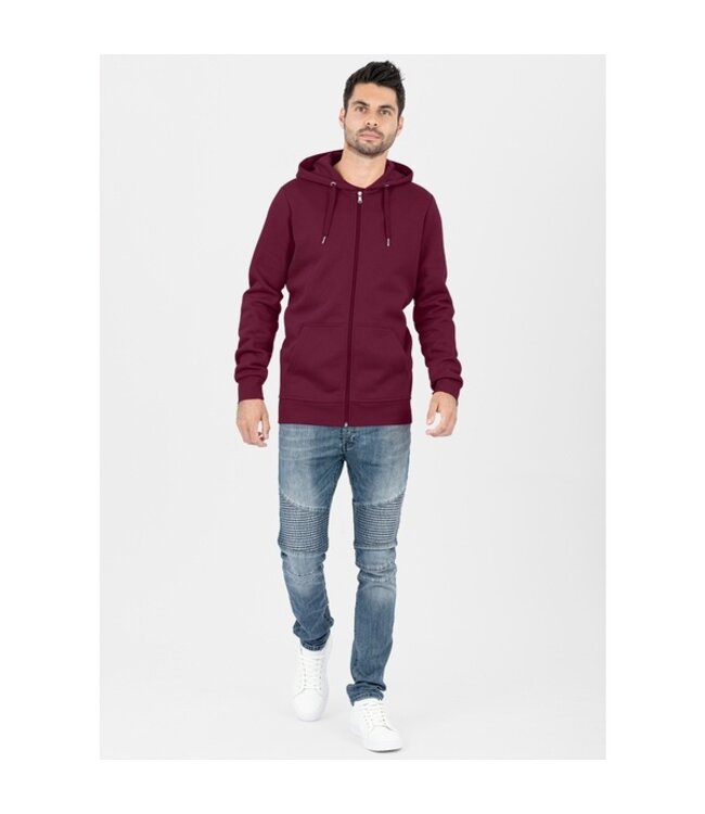 JAKO Organic Full Zip Hoodie UNI│Kastanje