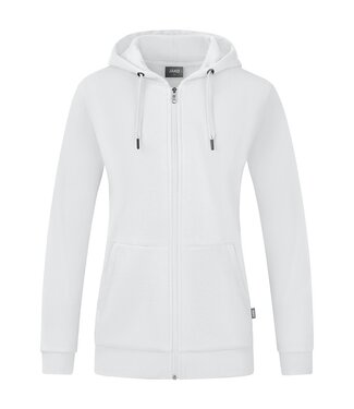 JAKO Organic Full Zip Hoodie DAMES│Wit