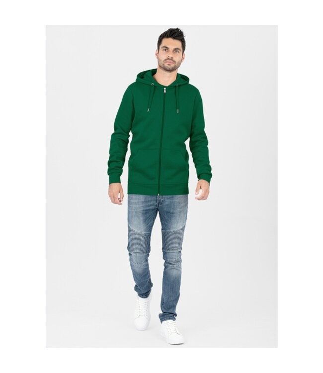 JAKO Organic Full Zip Hoodie UNI│Groen