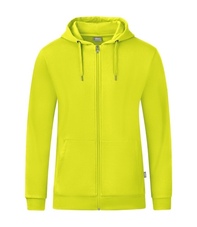 JAKO Organic Full Zip Hoodie UNI│Lime