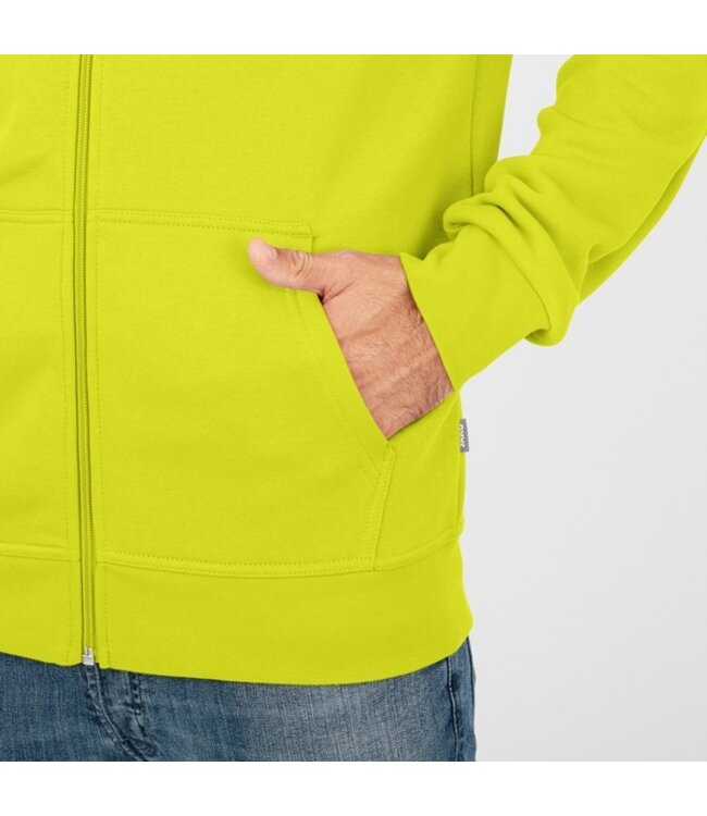 JAKO Organic Full Zip Hoodie UNI│Lime