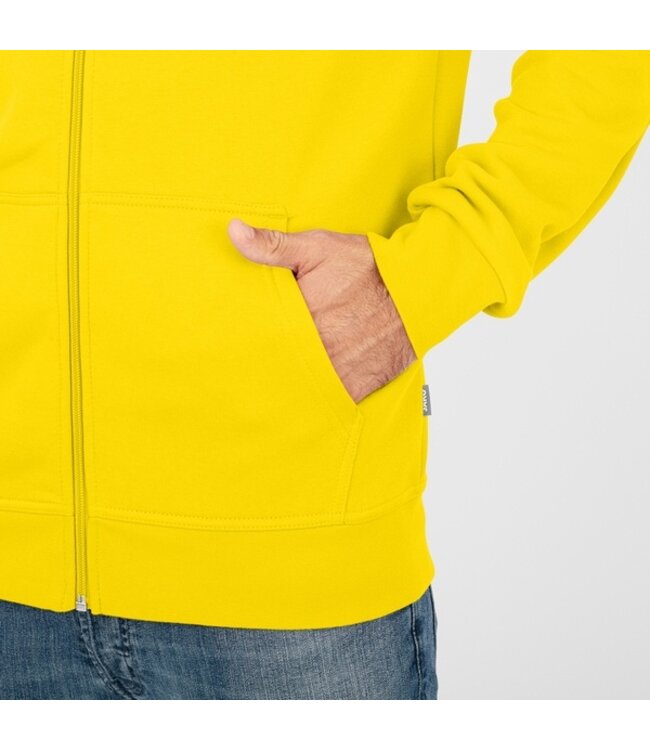 JAKO Organic Full Zip Hoodie UNI│Geel