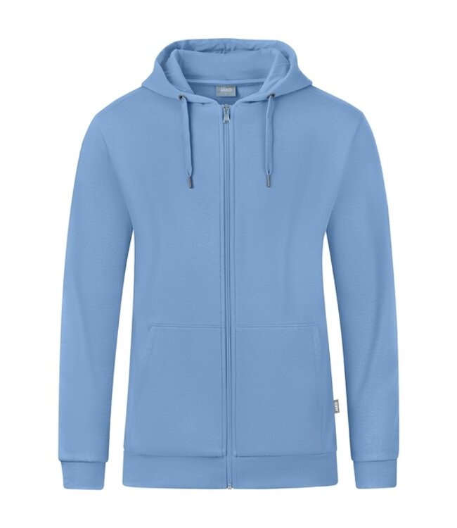 JAKO Organic Full Zip Hoodie UNI│Ice Blue