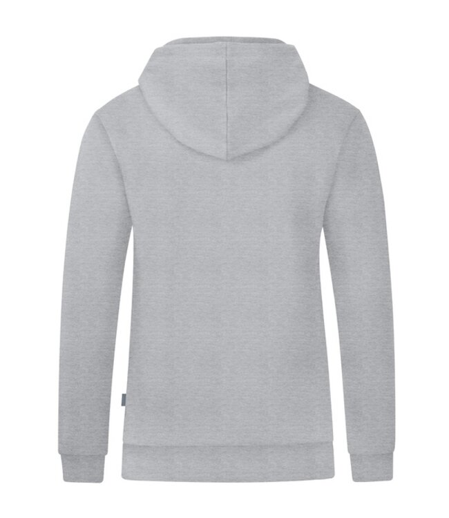 JAKO Organic Full Zip Hoodie UNI│Lichtgrijs gemêleerd