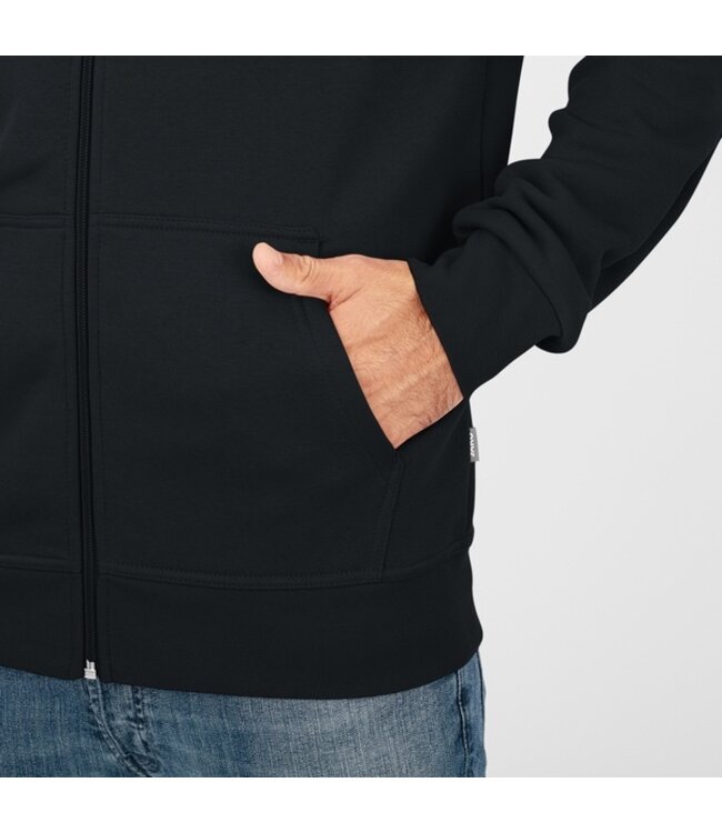 JAKO Organic Full Zip Hoodie UNI│Zwart
