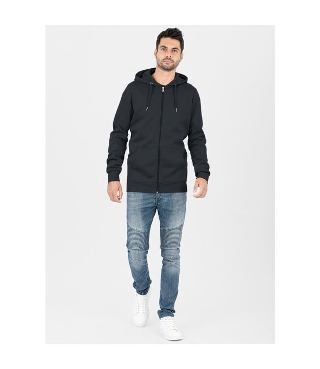 JAKO Organic Full Zip Hoodie UNI│Antraciet