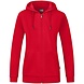 JAKO Organic Full Zip Hoodie DAMES│Rood JAKO Organic Full Zip Hoodie DAMES│Rood