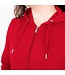 JAKO Organic Full Zip Hoodie DAMES│Rood