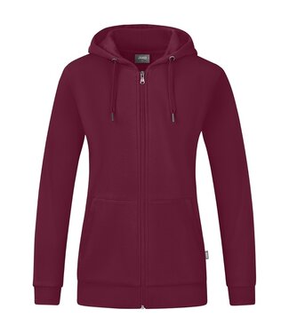 JAKO Organic Full Zip Hoodie DAMES│Kastanje