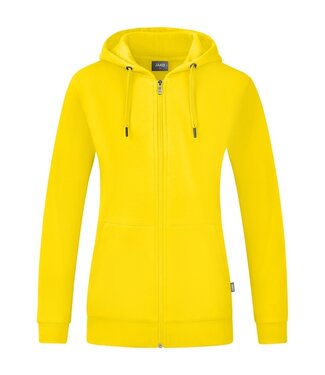 JAKO Organic Full Zip Hoodie DAMES│Citroen