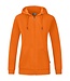 JAKO Organic Full Zip Hoodie DAMES│Oranje