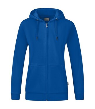 JAKO Organic Full Zip Hoodie DAMES│Royalblue