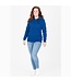 JAKO Organic Full Zip Hoodie DAMES│Royalblue