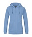 JAKO Organic Full Zip Hoodie DAMES│Ice blue