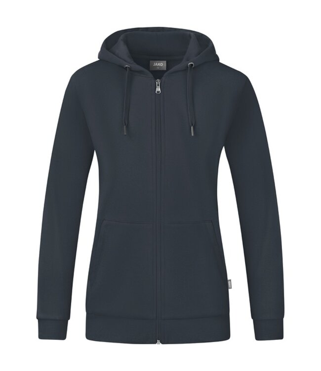 JAKO Organic Full Zip Hoodie DAMES│Antraciet