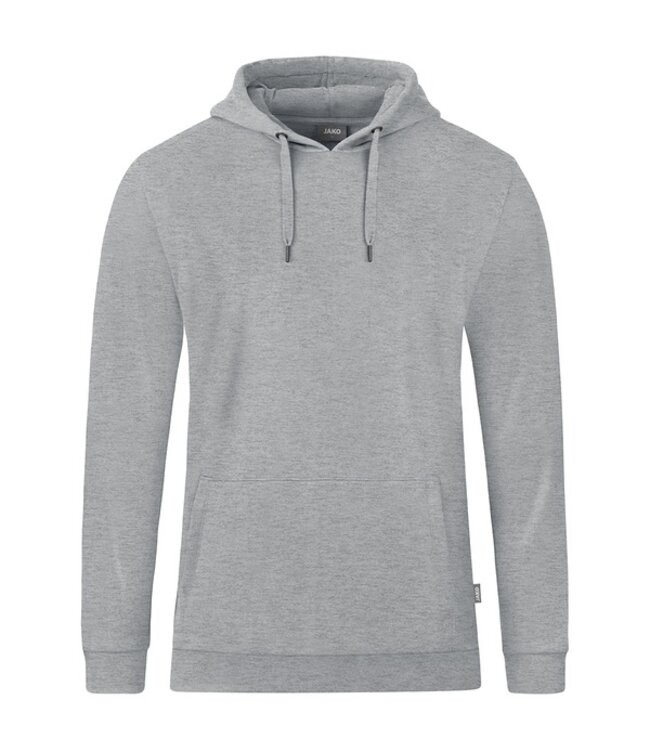 JAKO Organic  Hoodie KIDS en UNI│Lichtgrijs gemêleerd