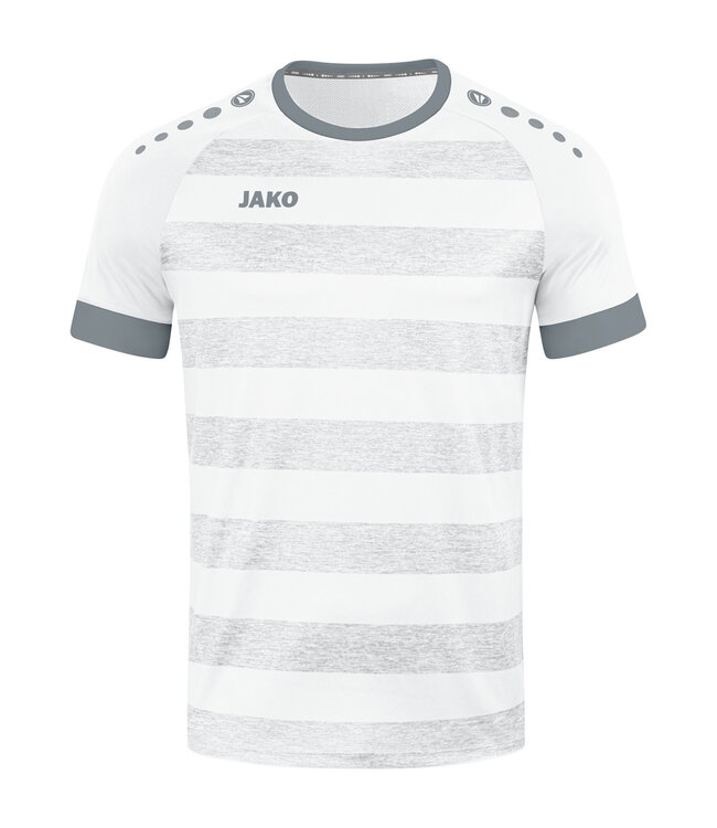 JAKO Shirt Celtic Melange│Wit-Steengrijs