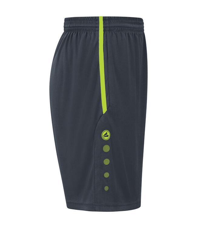 JAKO Short Allround│Kids-Adults│Antraciet-Lemon