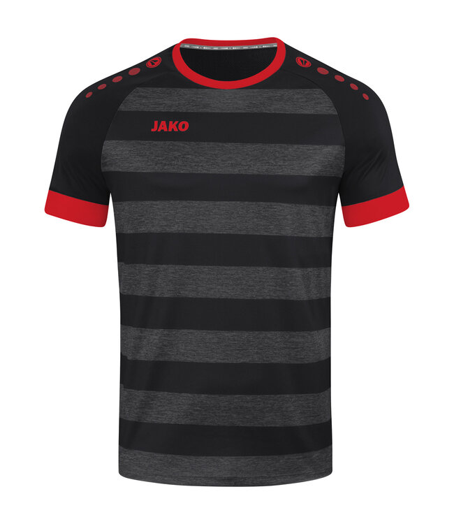 JAKO Shirt Celtic Melange│Zwart-Rood