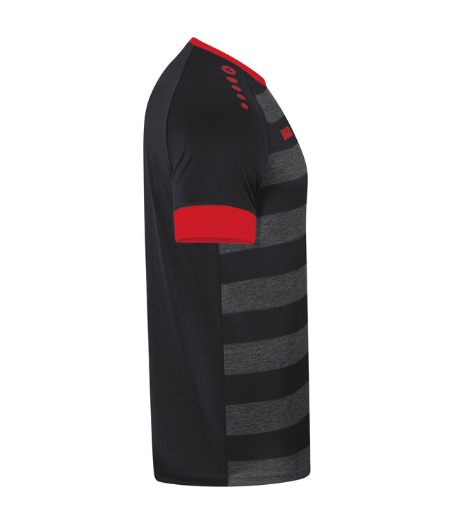 JAKO Shirt Celtic Melange│Zwart-Rood