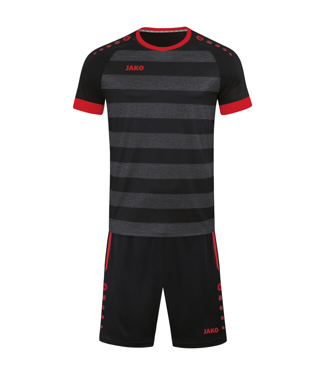 JAKO Shirt Celtic Melange│Zwart-Rood