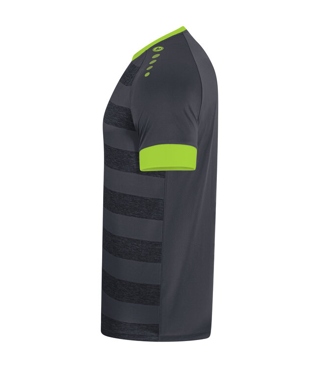 JAKO Shirt Celtic Melange│Antraciet-Lemon