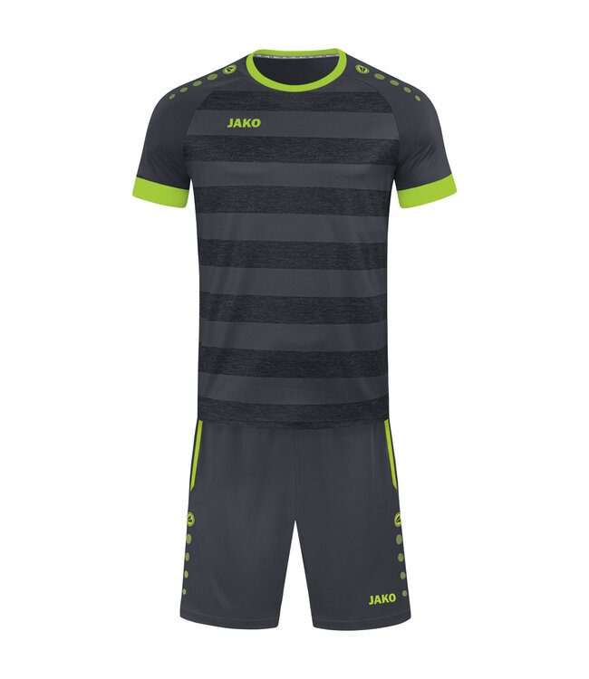 JAKO Shirt Celtic Melange│Antraciet-Lemon