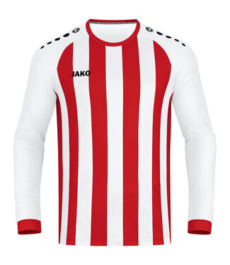 JAKO Shirt Inter Lange mouw│Kids-Adults│Wit-Rood