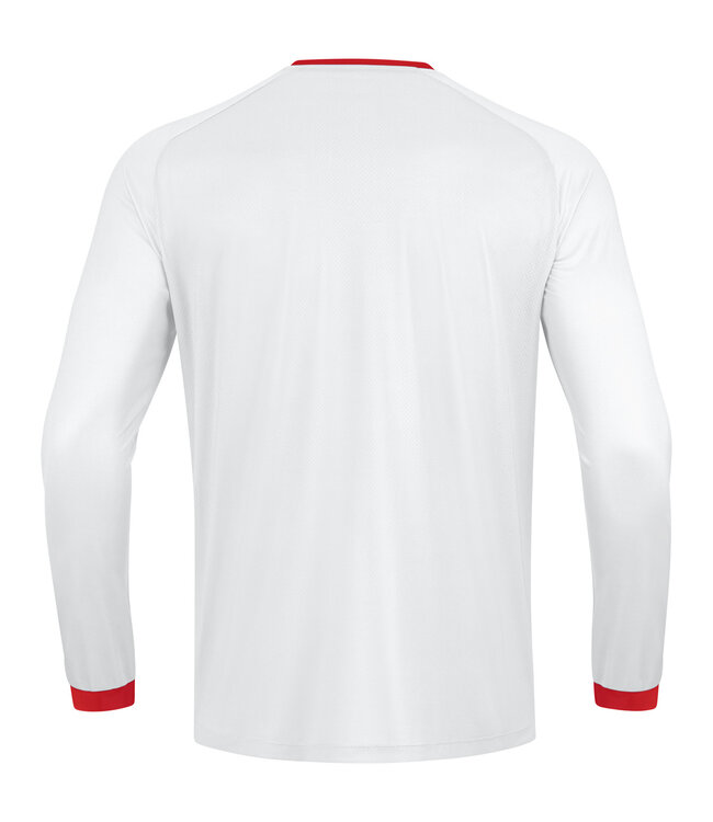 JAKO Shirt Inter Lange mouw│Kids-Adults│Wit-Rood
