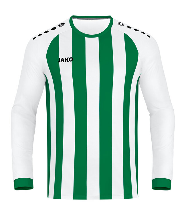 JAKO Shirt Inter Lange mouw│Kids-Adults│Wit-Sportgroen