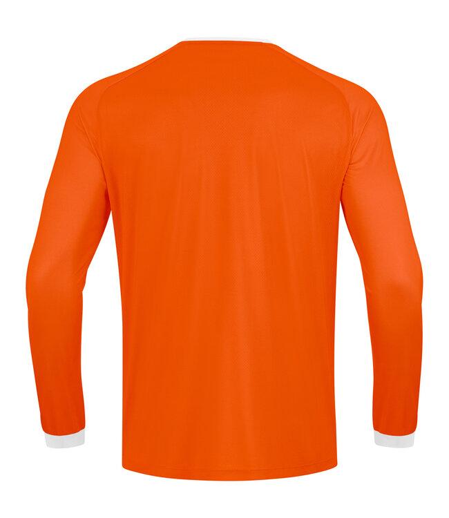 JAKO Shirt Inter Lange mouw│Kids-Adults│Wit-Fluo oranje