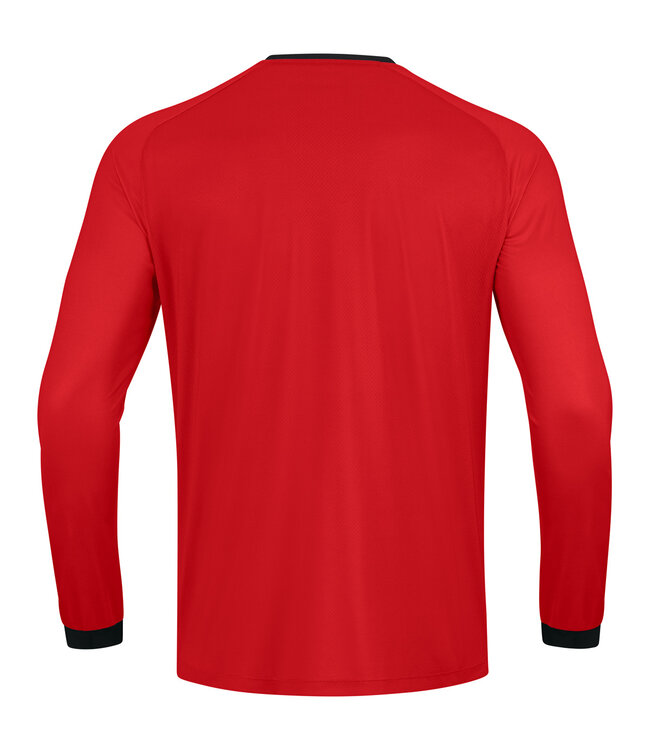 JAKO Shirt Inter Lange mouw│Kids-Adults│Rood-Zwart