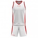 Givova Basketbal kit Power KIDS en ADULTS│Wit-Rood Givova Basketbal kit Power KIDS en ADULTS│Wit-Rood