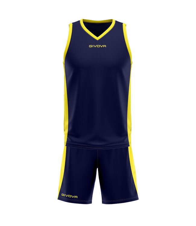 Givova Basketbal kit Power KIDS en ADULTS│Navy-Geel