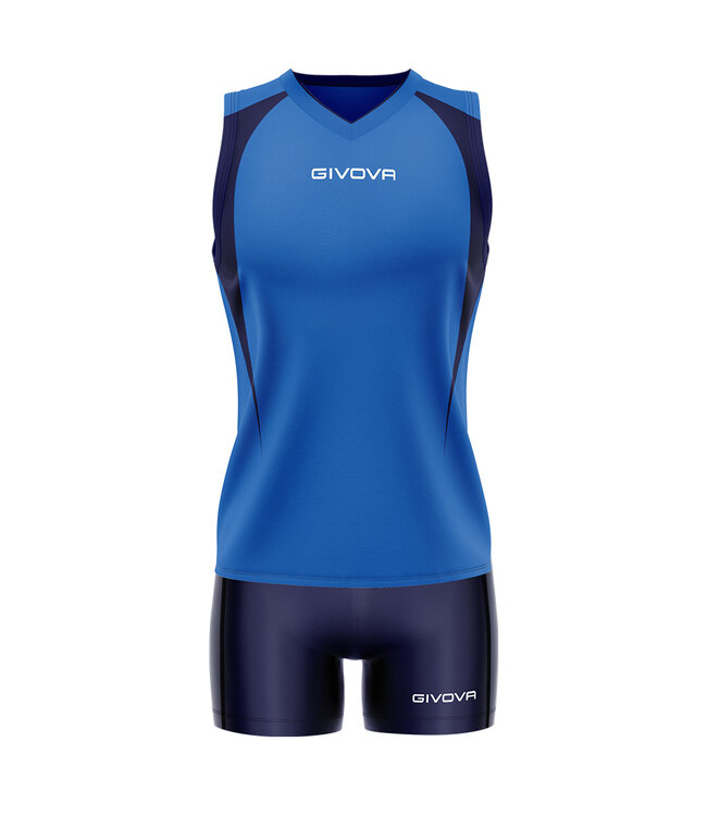 Givova Volleybalset Spike voor dames│Royalblue-Navy