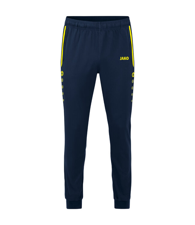 JAKO Vrijetijdsbroek Allround│KIDS-DAMES-UNI│Marine - Fluogeel