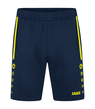 JAKO Trainingsshort Allround│KIDS-DAMES-UNI│Marine -Fluogeel